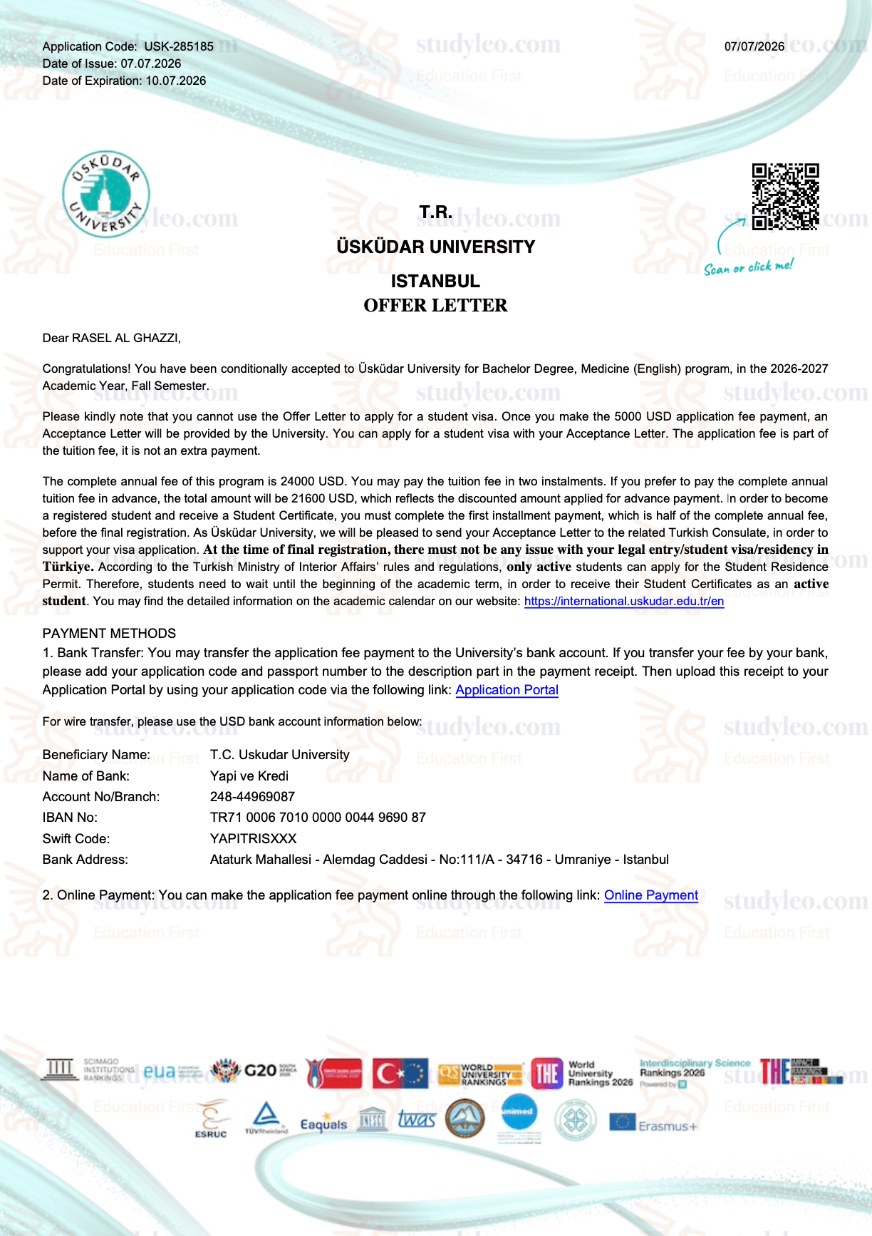 Uskudar University – Medicine